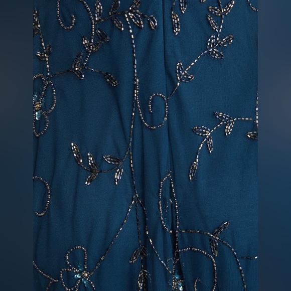 Pisarro Nights Beaded Mesh Gown - Picture 4 of 10